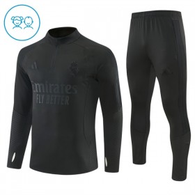 Real Madrid Barn Trainings Sweatshirt Quarter-Zip 2026-27 Svart