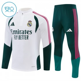 Real Madrid Barn Trainings Sweatshirt Quarter-Zip 2026-27 Vit