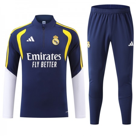 Real Madrid Trainings Sweatshirt Quarter-Zip 2026-27 Blå