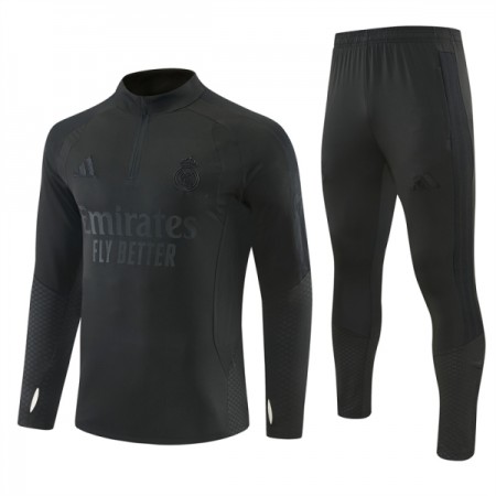 Real Madrid Trainings Sweatshirt Quarter-Zip 2026-27 Svart