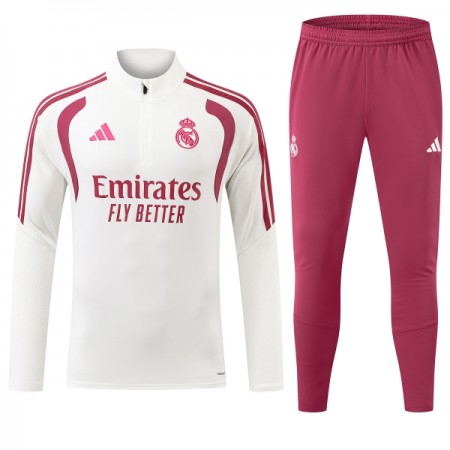 Real Madrid Trainings Sweatshirt Quarter-Zip 2026-27 Vit