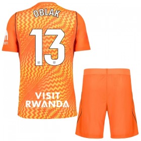 Atlético Madrid Oblak 13 Fotbollströjor Målvakt Barn 2026-27 Orange Kortärmad