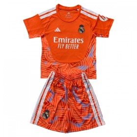 Real Madrid Fotbollströjor Målvakt Barn 2026-27 Orange Kortärmad
