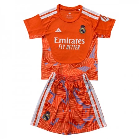 Real Madrid Fotbollströjor Målvakt Barn 2026-27 Orange Kortärmad