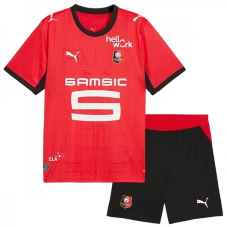 Stade Rennais Fotbollströjor Barn Hemma tröja 2026-27 Kortärmad