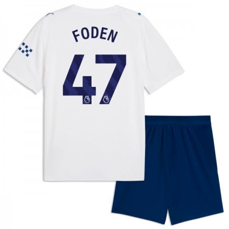 Manchester City Foden 47 Fotbollströjor Barn Tredje tröja 2026-27 Kortärmad