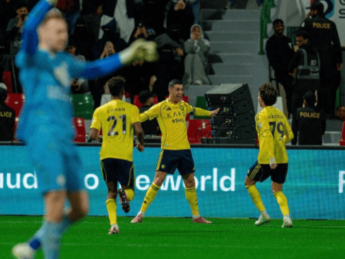 AI Nassrs segersvit tog slut och Ronaldos "passiva mål" utlöste kontroverser