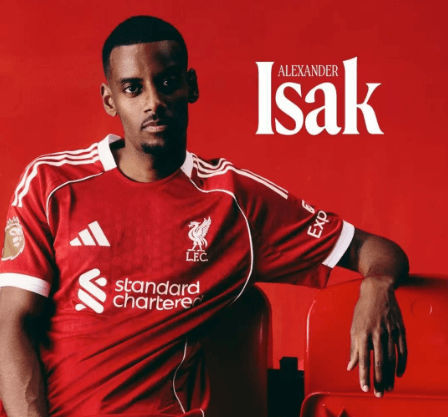 Isaac går till Liverpool för 130 miljoner pund och slår därmed Premier League-rekordet