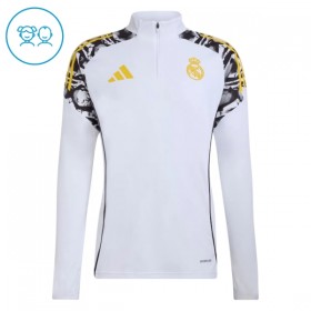 Real Madrid Barn Trainings Sweatshirt Quarter-Zip 2026-27 Vit